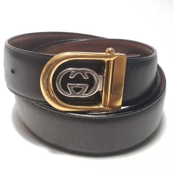 two tone gucci belt